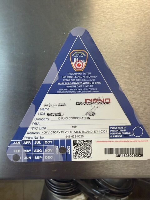 Ansul Filing New York City NY FDNY S17 Certified in Staten Island 10